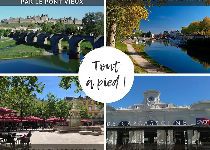 Cocon Carcassonnais - Free Parking - Wifi - Climatisation - Equipee 卡尔卡松